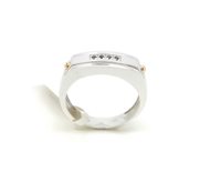 Anello Lorenza Gioielli Uomo in Oro bianco Zirconia 164504-25 - 164504-25